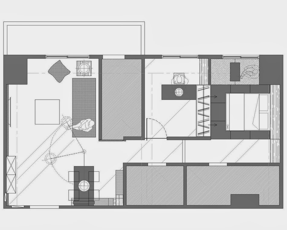 amenajari, interioare, decoratiuni, decor, design interior, minimalist, apartament, plan amenajare apartament minimalist