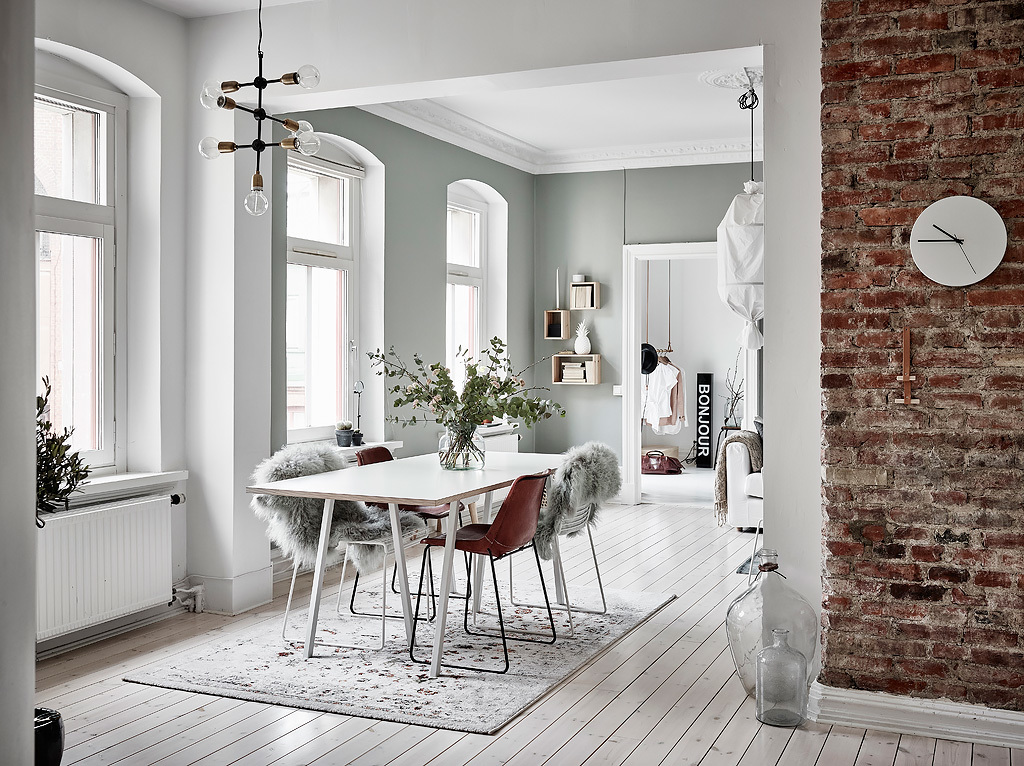 Amenajare modernă și nordică pentru un apartament de 56 m² din Suedia
