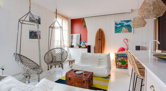 Atmosferă de vacanță într-un apartament de 43 m² din Paris