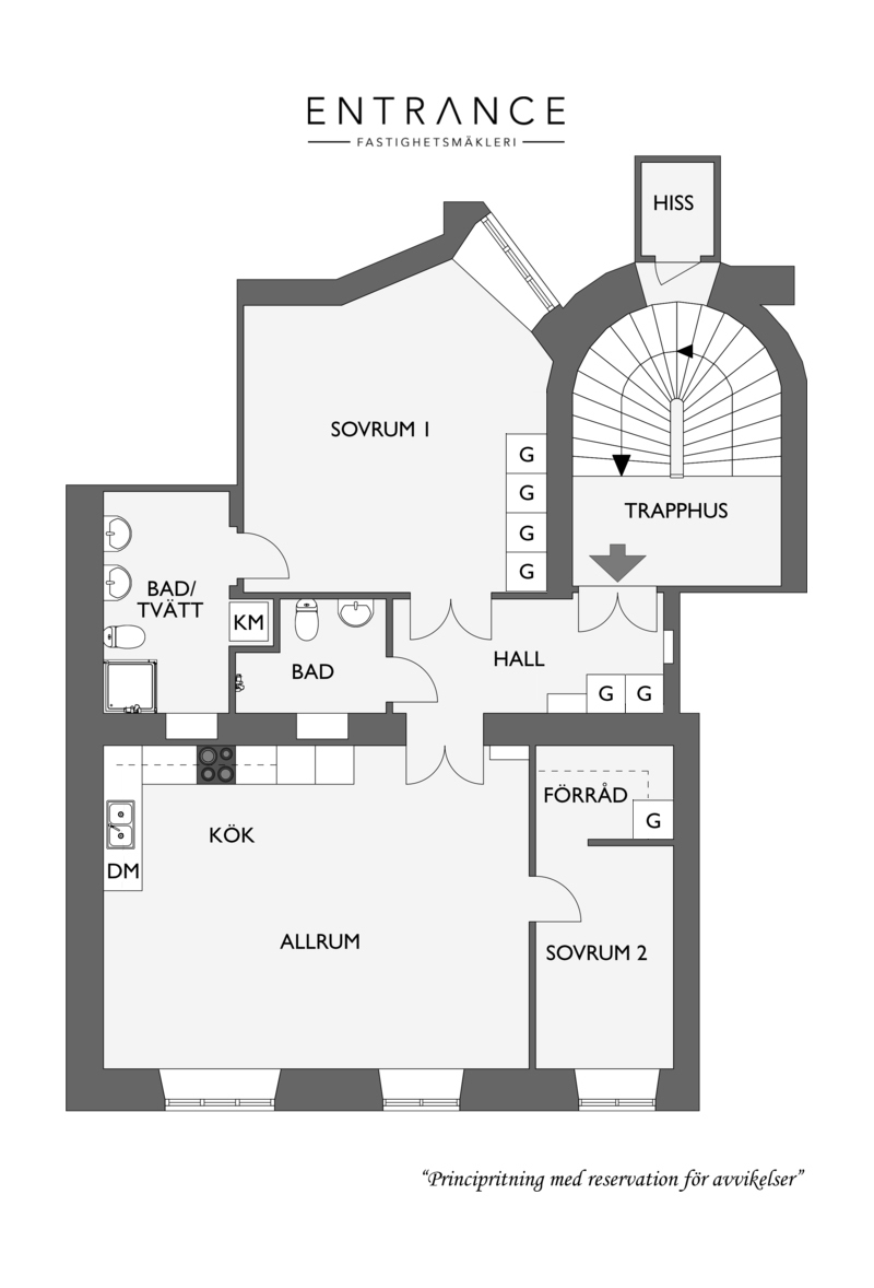 plan apartament 3 camere